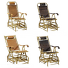 Rocking Chair Yellow Simple Version Rattan Rocking Chair Rocking Chair Reclining Chair Lunch Break Chair Elderly Chair Carefree Chair Rattan Chair Indoor Balcony Lazy Rocking Chair
