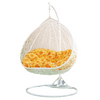 Brown Bird's Nest Hanging Chair Indoor Swing Single Person Hanging Basket Rattan Chair Balcony Courtyard Rocking Chair Outdoor Double Person Hanging Basket Chair