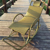 Balcony Lounge Chair Rocking Chair Nap Chair Lazy Living Room Chair Elderly Chair Leisure Chair Carefree Chair Imitation Rattan Rocking Chair Black Gold