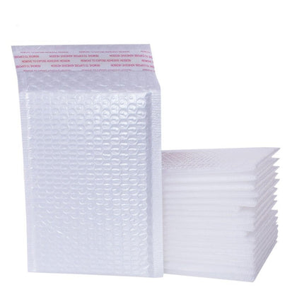 100 Pieces White Matte Film Bubble Bag Pearl Film Envelope Express Bag Waterproof Bag Envelope Bag 29 * 36 + 4cm