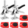 2PCS Furniture Jack Lifter with 4PCS Slider Kit, Hand Lifting Tool Jack and Moving Slider, Labor-Saving Arm and Furniture Move Roller Tools for Lifting Cabinet Sofa Table Tiles Refrigerator