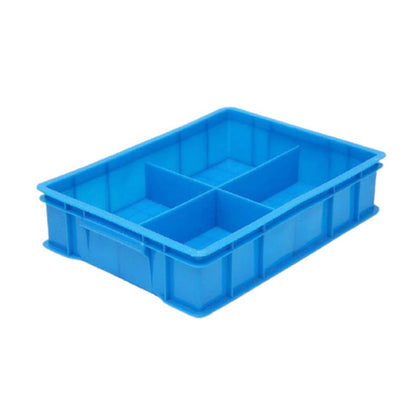 6 Pieces Plastic Turnover Box Partition Box Material Box Hardware Tool Box Parts Multi Cell Box Plastic Box Screw Box Four Cell Box 372 * 276 * 80mm