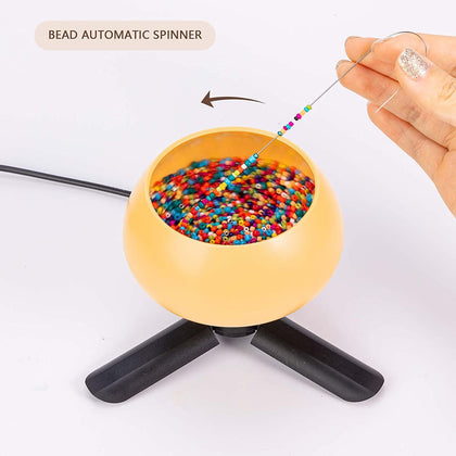 Electric Bead Spinner for Jewelry Making, DIY Seed Beads, Waist Beads, Bracelets