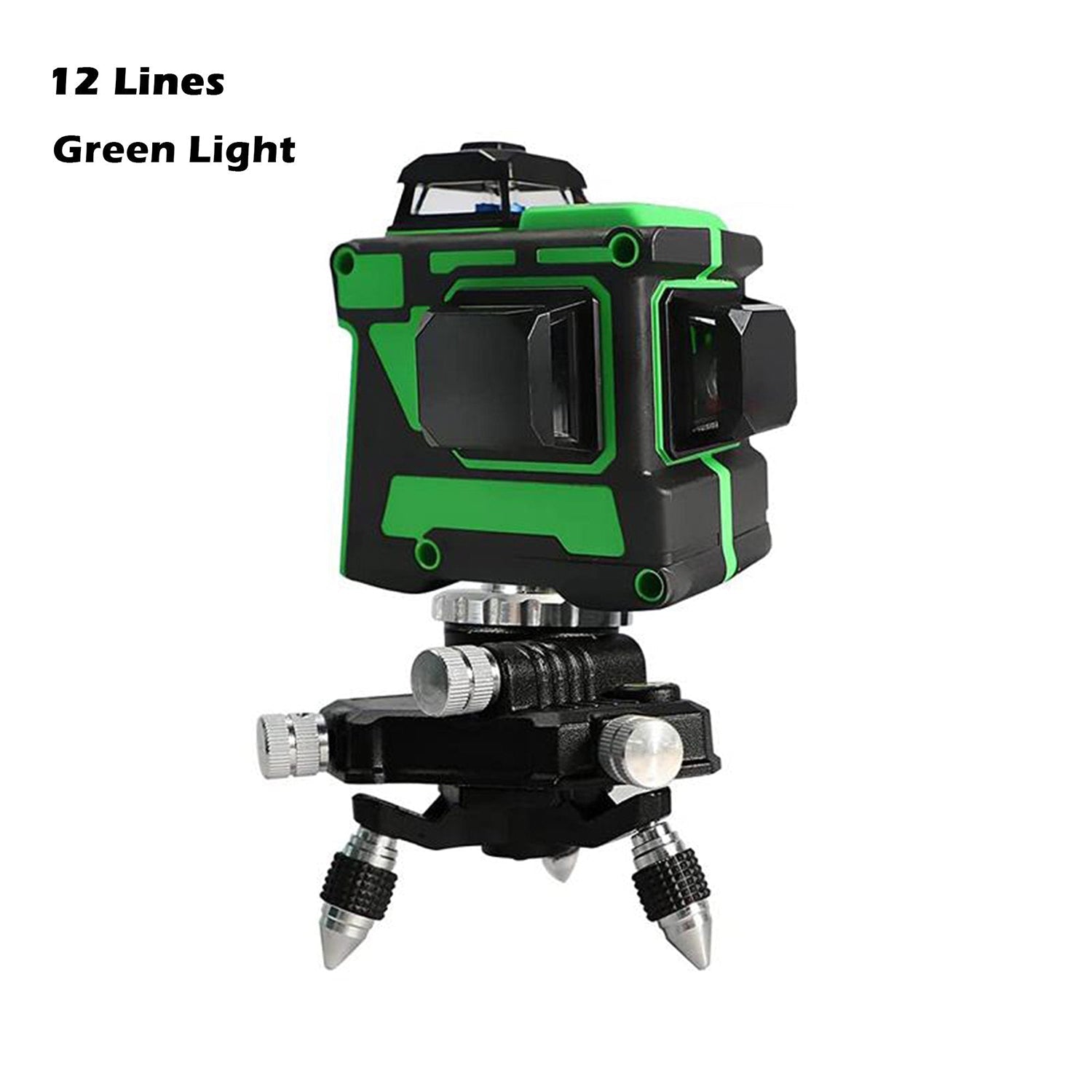 ECVV Professional Laser Level  Self-leveling 360°3D Green Cross Light Horizontal and Vertical Square Layout