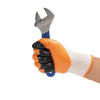 12 Pairs Of Free Size Nitrile Dip-Coated Latex Orange Safety Gloves Construction Protective Gloves