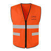 10 Pieces Orange Sanitation Vest Reflective Vest Garden Road Construction Work Clothes Construction Road Safety Clothes