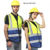 10 Pieces Reflective Vest For Construction Workers Reflective Safety Suit For Riding Running Working