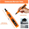 Mini Cordless Rotary Tool with 50 Accessories for Sanding, Polishing, Drilling, Etching, Engraving