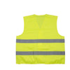 6 Pieces Fluorescent Vest Reflective Vest Woven Comfortable Breathable Strap Velcro Safety Vest