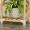 Flower Rack Solid Wood Balcony Flower Rack Living Room Floor Type Bonsai Flower Rack Multi-layer Green Pineapple Flower Rack Bookshelf Flower Bloom Wealth B13