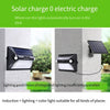 Solar Lamp Outdoor Courtyard Human Body Induction Lamp Household Lighting Waterproof LED Street Lamp Projection Lamp Column Projection Wall Lamp