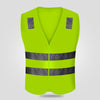 10 Pieces Reflective Vest Construction Fluorescent Vest Multi Pocket Traffic And Road Safety Protective Clothing Annual Review Of Two Horizontal Four Point Velcro