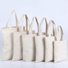 10 Pieces Canvas Bag Blank Cotton Bag Handbag Shopping Bag Conference Bag Printed Logo Large 100 Orders 45 * 35 * 10cm Canvas Bag
