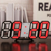 3D LED Desk Digital Wall Clock for Home Kitchen Living Room Office