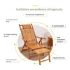 Bamboo Reclining Chair Lunch Break Rocking Chair Folding ChairElderly Carefree Chair Household Adult Nap Chair Bamboo Wooden Chair Folding Bed