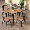 Balcony Outdoor Table And Chair Combination Outdoor Furniture Iron Table Simple Courtyard Terrace Garden Table And Chair Leisure Black Square Table