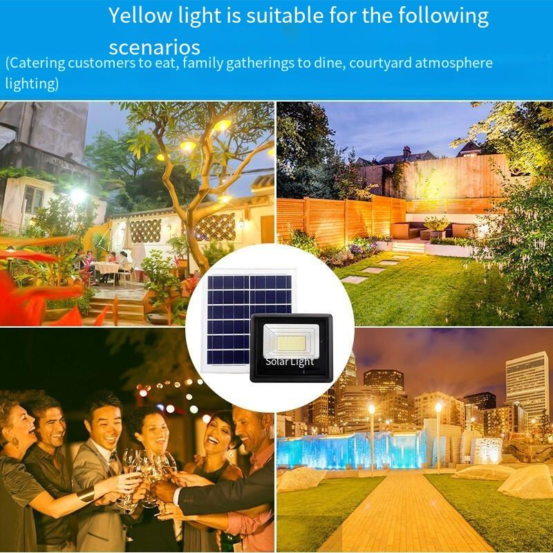 Dual Color Solar Lamp Projection Lamp Household Waterproof Outdoor Street Lamp Villa Courtyard Sub Lamp LED Energy-saving Light Remote Control