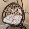 Double Basket Rattan Chair Household Hanging Chair Indoor Rocking Chair Lazy Chair Hanging Chair Net Red Balcony Rocking Chair Hammock Swing