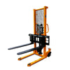 Manual Stacker 1000kg Weight Capacity Forklift 1.6M Manual Hydraulic StackerLift Forklift Loading And Unloading Lifting Stacking Truck Heavy Load 1 Ton