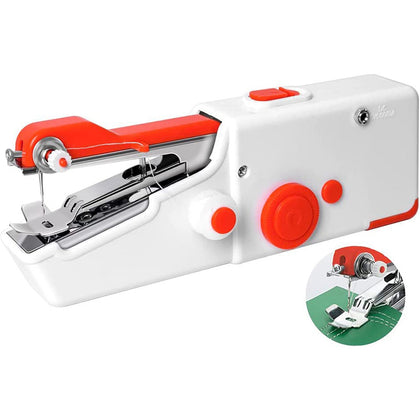 Handheld Sewing Machine, Mini Portable Electric Sewing Machine, for Beginners Adult, Easy to Use and Fast Stitch Suitable for Clothes, Fabrics, DIY Home Travel