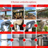 Outdoor Sun Umbrella Courtyard Big Sun Roman Umbrella Terrace Garden Stall 2.5m Square With 340 Catty Water Tank