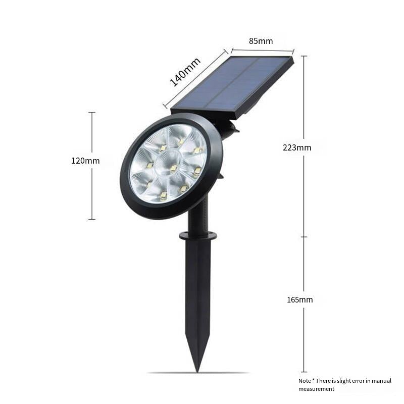 Solar Lawn Lamp Inserted Into The Ground Tree Lamp Outdoor Waterproof LED Spotlight Wall Lamp Courtyard Garden Landscape Lamp