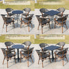 Outdoor Table And Chair Rattan Chair Outdoor Leisure Balcony Tea Table Table And Chair Set Coffee Shop Table And Chair Rattan Chair Five Piece Set