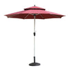 Outdoor Sunshade Courtyard Umbrella Outdoor Big Sun Umbrella Folding Beach Umbrella Garden Villa Terrace Cafe Sunshade Umbrella 2.7m