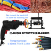 Wire Stripper Machine for Stripping Scrap Copper Wire from 1 to 30mm Can Connect Hand Drill