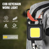 2 PCS Mini LED Flashlight Portable USB Rechargeable Work Light 800 Lumens Bright Keychain Light Small Pocket Flashlights For Outdoor