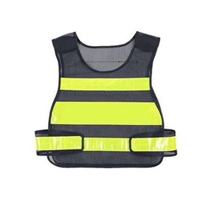 10 Pieces Black Mesh Reflective Vest Safety Vest High Visibility  for Men & Women