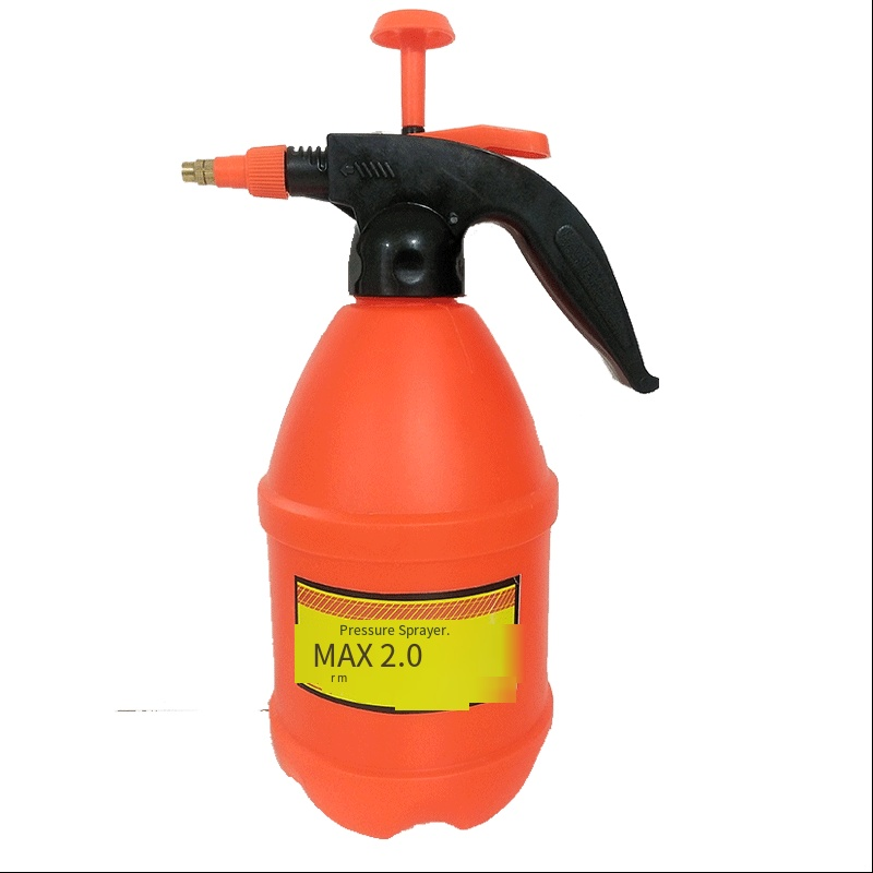 6 Pieces Spray Kettle 84 Disinfectant Alcohol Watering Flower Pot Manual Pressure Type Small Sprayer Electric Kettle 2L Of Orange Spot