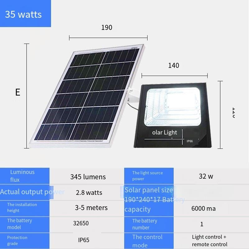 Solar Street Lamp Outdoor Bright Waterproof Projection Lamp New Rural Household Lighting Wall Lamp Household Courtyard Landscape 85 Lamp Beads