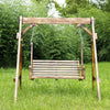 Outdoor Solid Wood Swing Rocking Chair Hanging Double Balcony Garden Leisure Standard