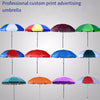 Sun Umbrella Sunshade Large Outdoor Commercial Stall Sunscreen Advertising Round Fold Rainbow 2.0 Silver Free Adhesive