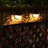 Solar Lamp Courtyard Lamp Outdoor Household Wall Lamp Landscape Lamp Garden LED Decorative Lamp Waterproof Small Night Lamp Wall Washing Lamp 4 Sets