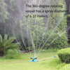 6 Pieces Garden And Horticulture Automatic Rotary Sprinkler 360 Degree Irrigation Lawn Garden Watering Roof Cooling Sprinkler Independent + A Four Tap