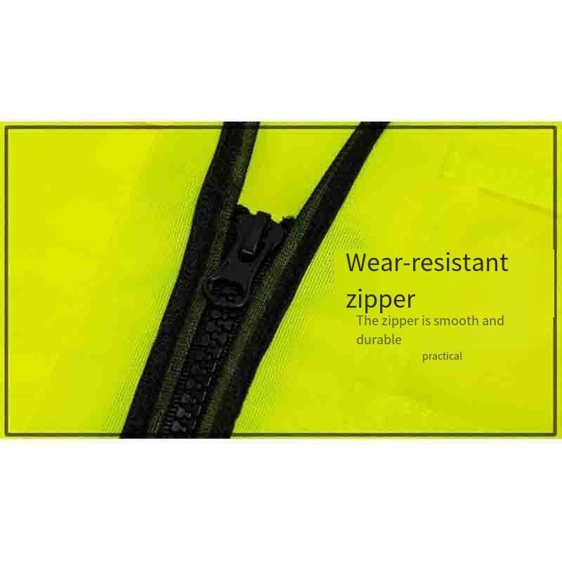 6 Pieces Safety Protection Reflective Vest Construction Vest Breathable Fluorescent Vest