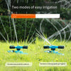 Garden Sprinkler 360 Degree Automatic Rotary Spraying Lawn Vegetable Watering Flower Artifact Agricultural Greening Watering Vegetable Irrigation Spraying Roof Independent Sprinkler + 4-tap Set + 10m 4-tap Hose