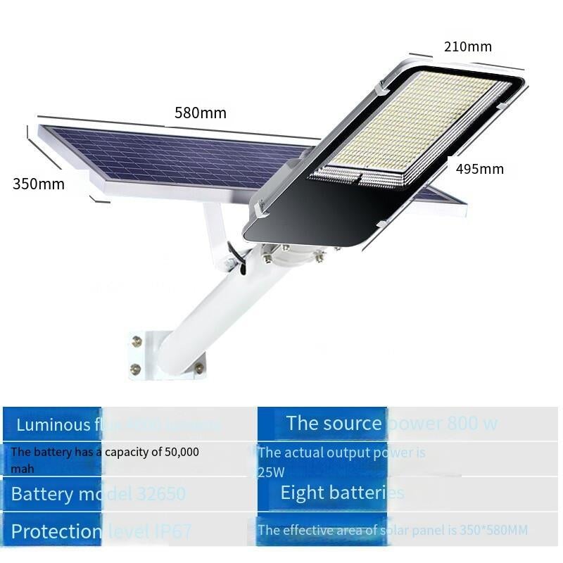Solar Lamp Outdoor Street Lamp New Rural Household Courtyard Lamp Indoor And Outdoor Led High Power 800W Super Bright Engineering Lighting Lamps