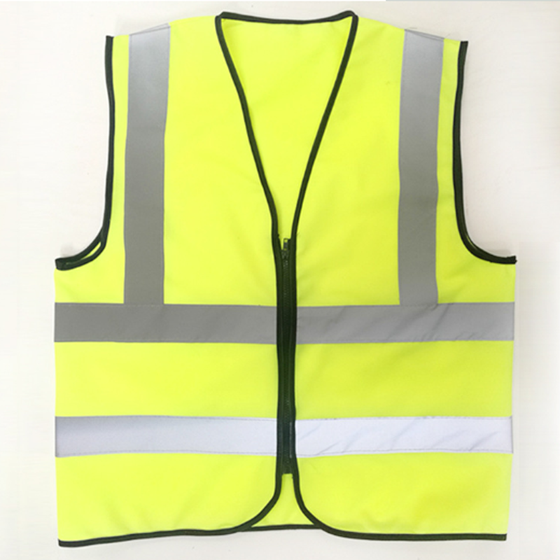 6 Pieces Reflective Vest Fluorescent Yellow High Visibility Safety Vest