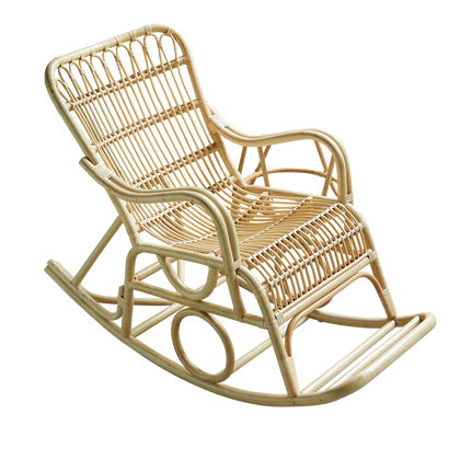 Rattan Rocking Chair Household Balcony Adult Rattan Chair Shinto Elderly Leisure Chair Reclining Chair