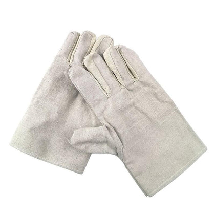 6 Pieces Canvas Wear Resistant Thickened Protective Welding Gloves Canvas Gloves Labor Protection Canvas Gloves Labor Protection Articles Canvas Gloves 10 Pairs