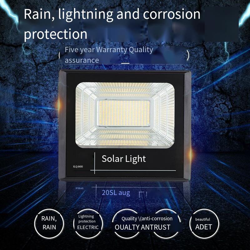 Solar Lamp Street Lamp Outdoor Waterproof Courtyard Lamp Remote Sensing One Driven Two Rural Exterior Wall Lamp LED Outdoor Projection Lamp
