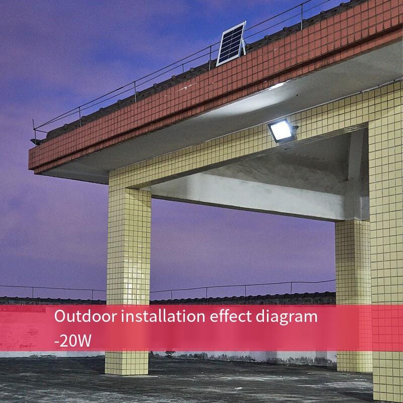Solar Lamp Street Lamp Outdoor Waterproof Courtyard Lamp Remote Sensing One Driven Two Rural Exterior Wall Lamp LED Outdoor Projection Lamp
