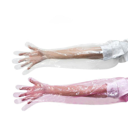 Disposable Long Arm Gloves For Animals Long Sleeve Cattle 500 Pieces Of Thickened And Lengthened Breeding Equipment, 500 Disposable Long Arm Gloves