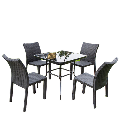 Leisure Courtyard Outdoor Table And Chair 5-piece Set Outdoor Rattan Table And Chair Tea Table Combination Balcony Rattan Chair