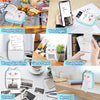 Portable Printer, Gifts for Kids, Mini Pocket Wireless Bluetooth Thermal Printers for Pictures/Retro-Style Photos/Receipts/Notes/Lists/Label/Memo/QR Codes, Phone Printer with 1 Roll Printing Paper for Android iOS Smartphone