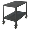 2-Shelf Rolling Service/Utility/Push Cart, 1361kg Capacity for Foodservice/Restaurant/Cleaning