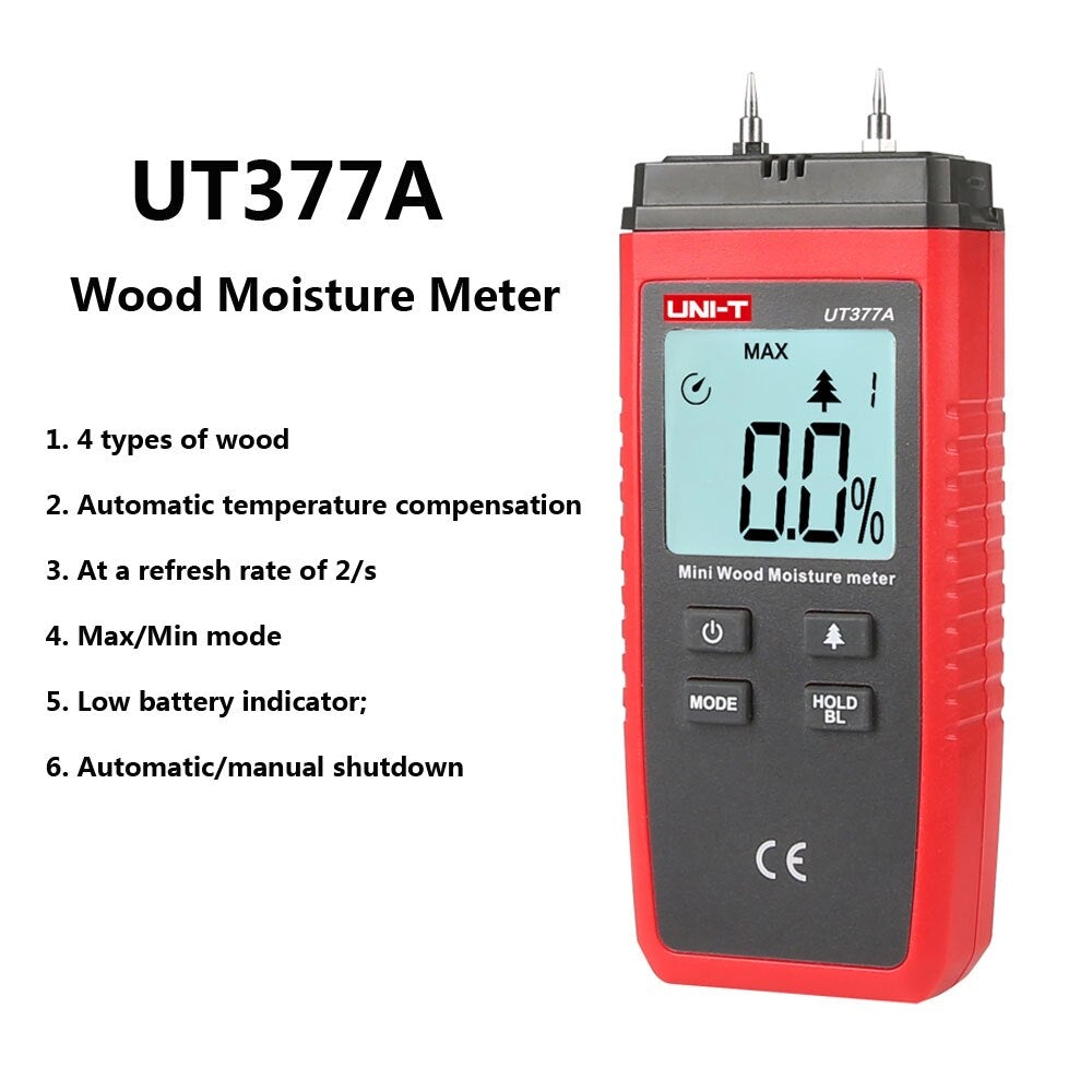 UNI-T Digital Wood Moisture Meter Tester LCD Backlight; ECVV SA